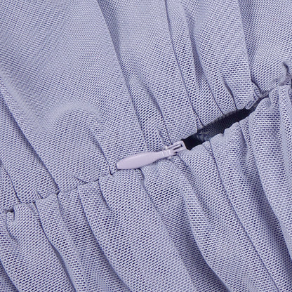 The Azure Bloom Dress - Plume & Peak