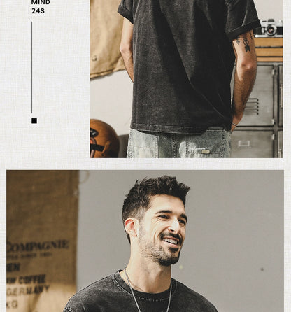 The Easywear Washed Tee – Core Collection - Plume & Peak