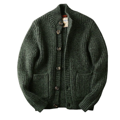Mens Rare Label Knit Cardigan Sweater New Arrival - Plume & Peak