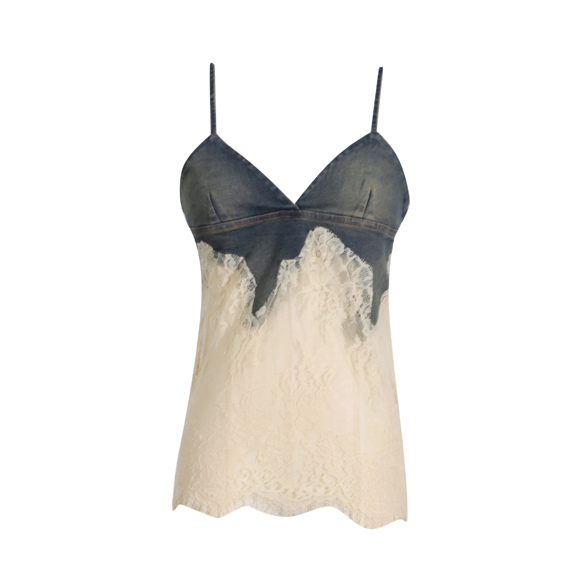 Spring Summer Lace Top Denim Shorts Set - Plume & Peak