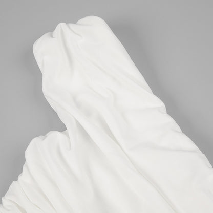 The Celestial Drape Gown – Dual-Tone Elegance - Plume & Peak