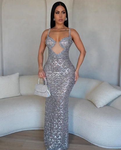 Astrid Glam Sequin Gown - Plume & Peak