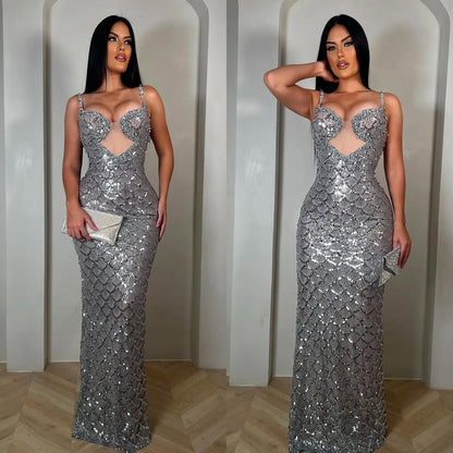 Astrid Glam Sequin Gown - Plume & Peak