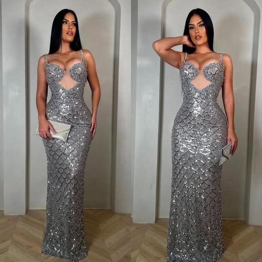 Astrid Glam Sequin Gown - Plume & Peak