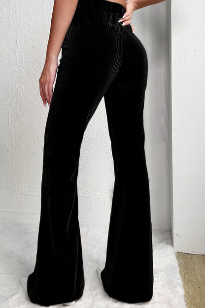 High Waist Bootcut Pants - Plume & Peak