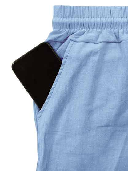 Men’s Relaxed Fit Drawstring Pants | Lightweight, Breathable Lounge & Travel Pants - Plume & Peak