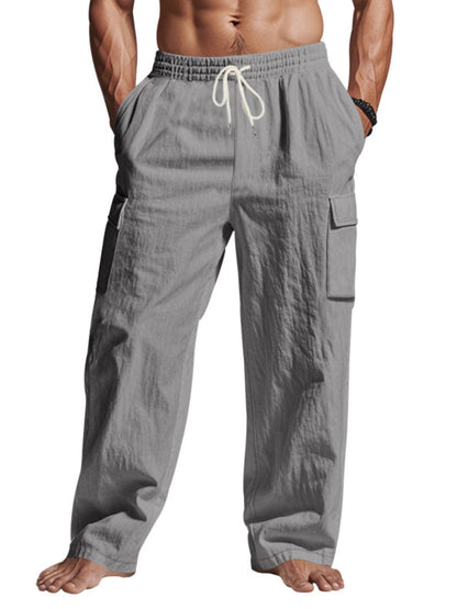 Men’s Relaxed Fit Drawstring Pants | Lightweight, Breathable Lounge & Travel Pants - Plume & Peak