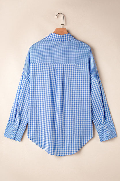 Plaid Button Up Long Sleeve Shirt - Plume & Peak