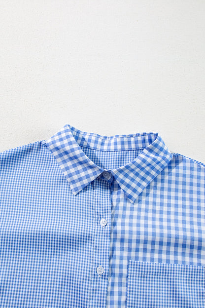 Plaid Button Up Long Sleeve Shirt - Plume & Peak
