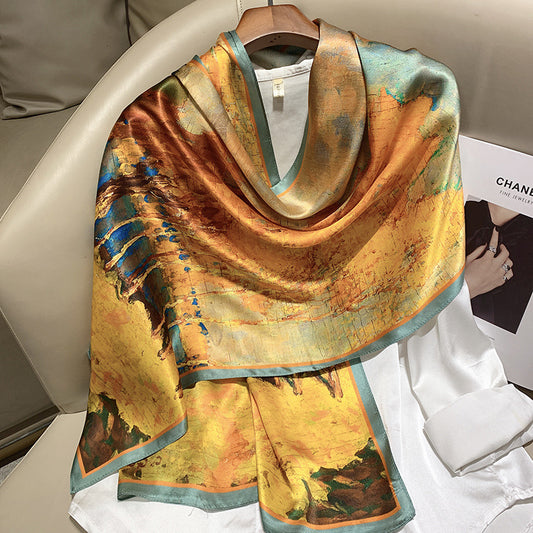 Plume & Peak The Art of Silk – Printed Scarf for Elevated Everyday