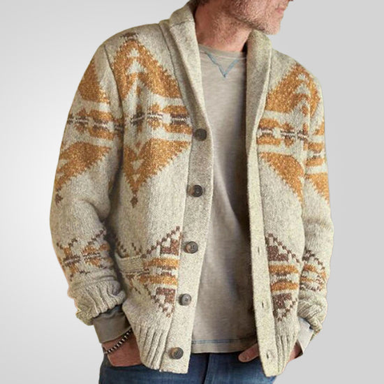 Mens Fall Winter Sweater European Style Knit Cardigan